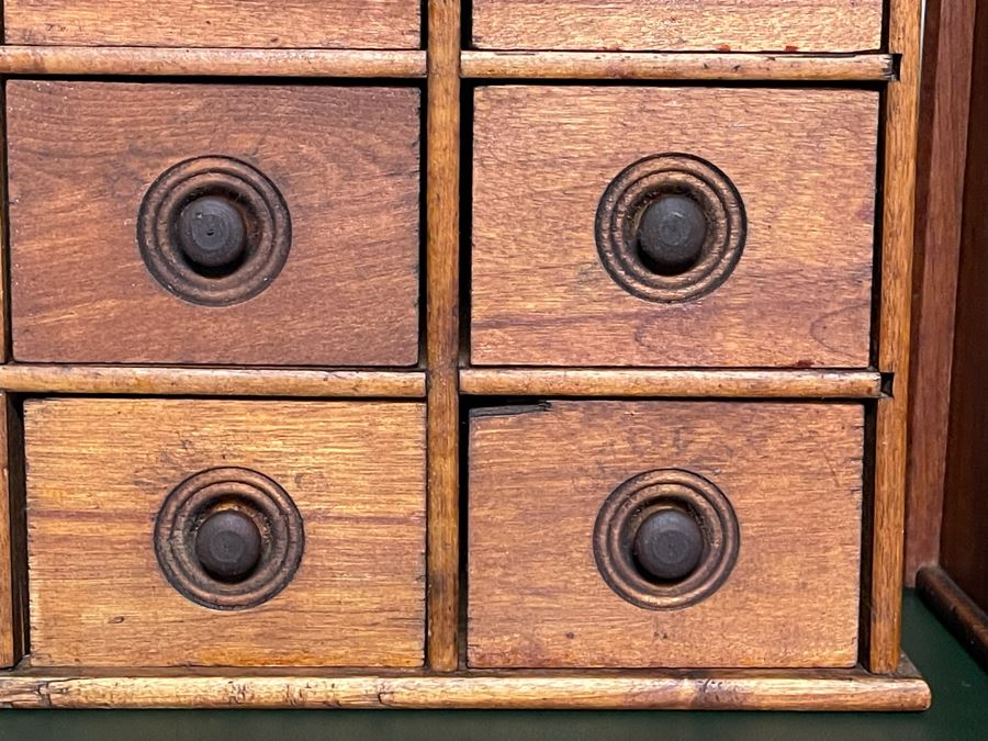 Pair Of Vintage Wooden Spice Cabinets Each 10.5W X 5D X 17H [Photo 10]