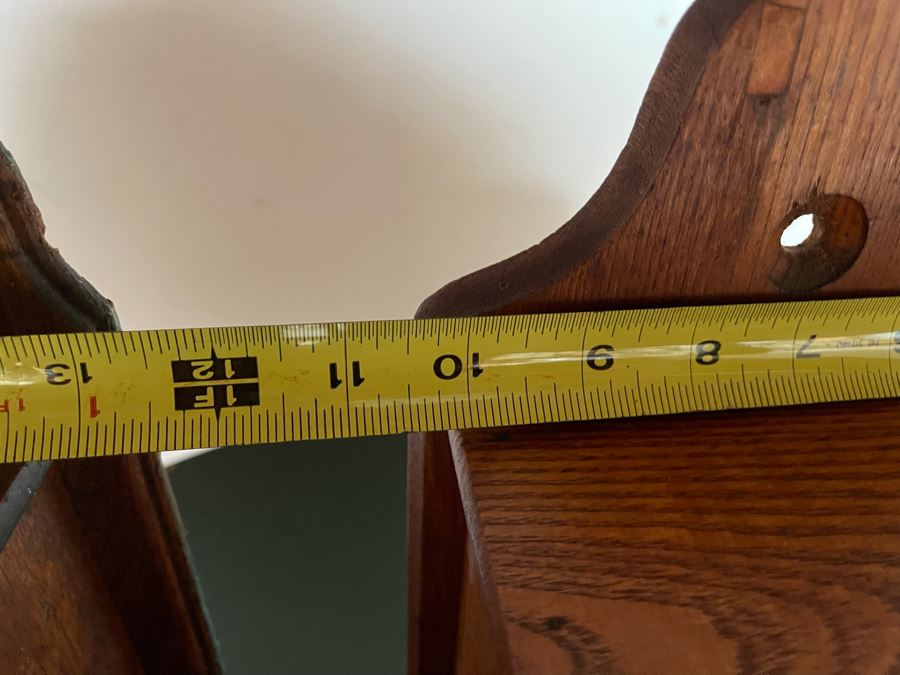 Pair Of Vintage Wooden Spice Cabinets Each 10.5W X 5D X 17H [Photo 15]