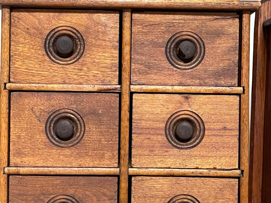 Pair Of Vintage Wooden Spice Cabinets Each 10.5W X 5D X 17H [Photo 9]