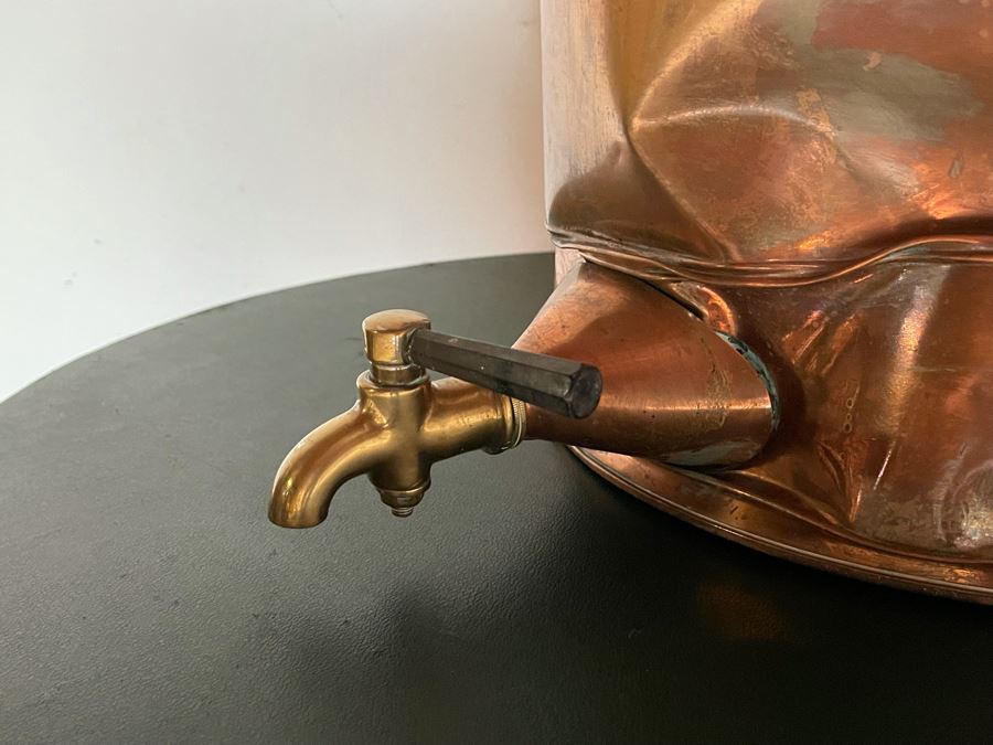 Old Large Copper Pot For Brewing / Bottling / Water Container 16W X 20H [Photo 9]