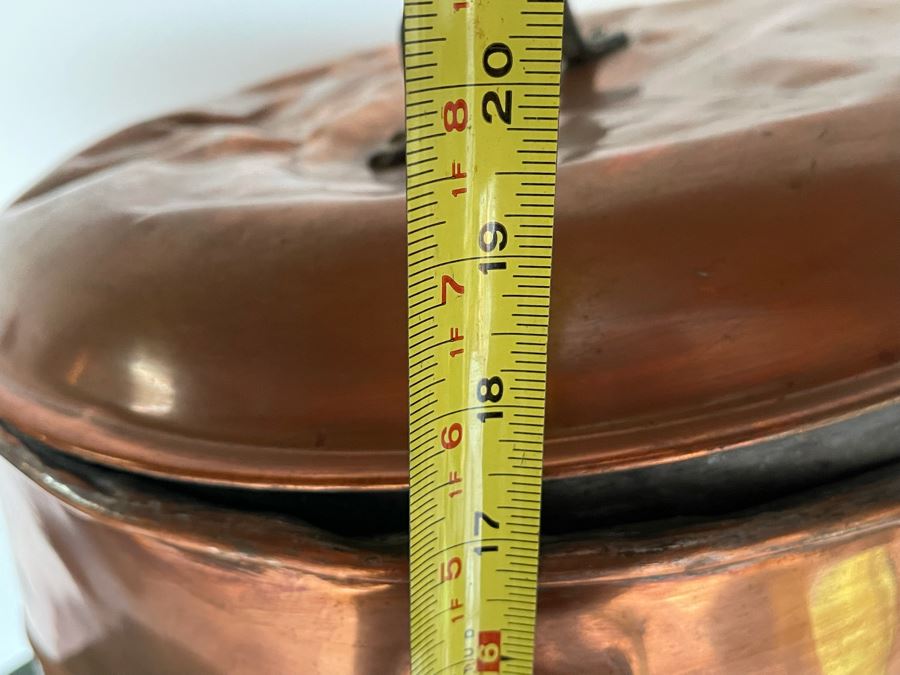 Old Large Copper Pot For Brewing / Bottling / Water Container 16W X 20H [Photo 13]