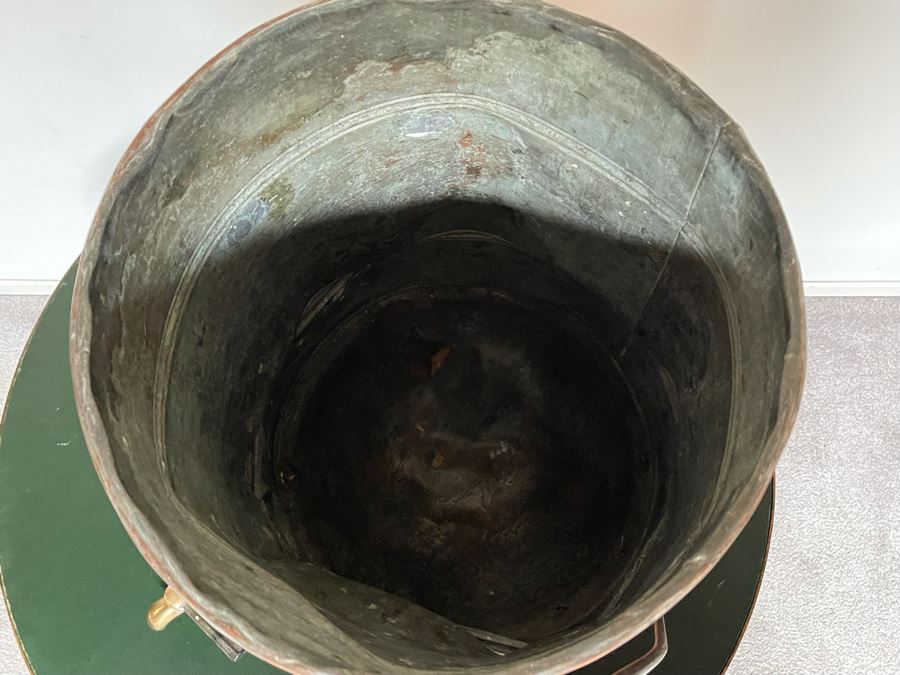 Old Large Copper Pot For Brewing / Bottling / Water Container 16W X 20H [Photo 11]