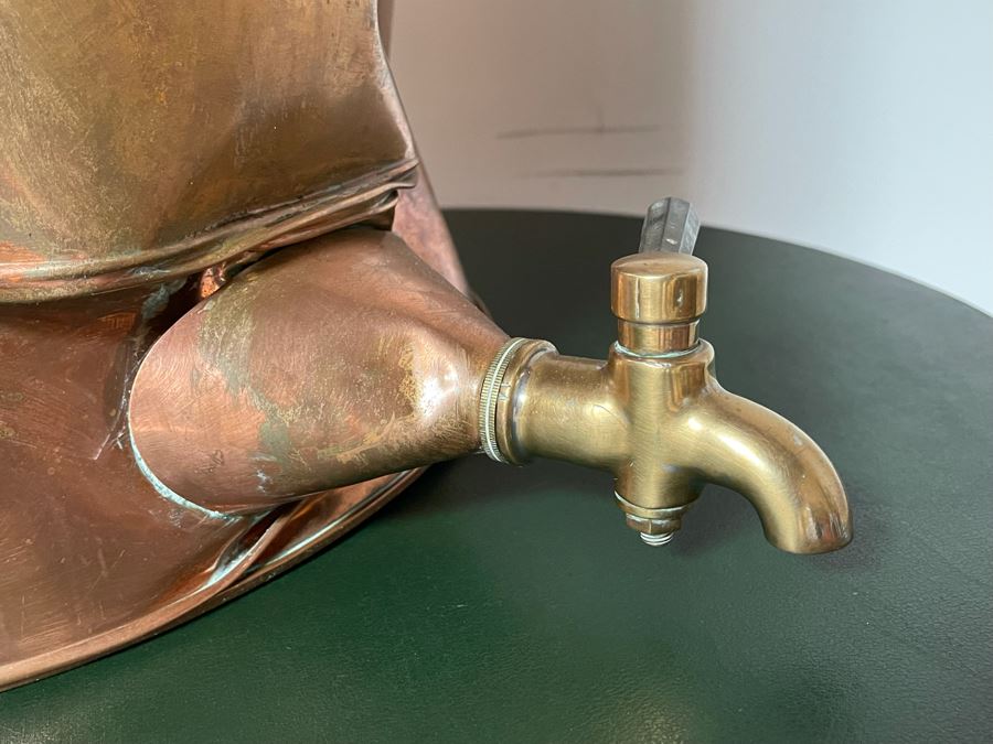 Old Large Copper Pot For Brewing / Bottling / Water Container 16W X 20H [Photo 8]