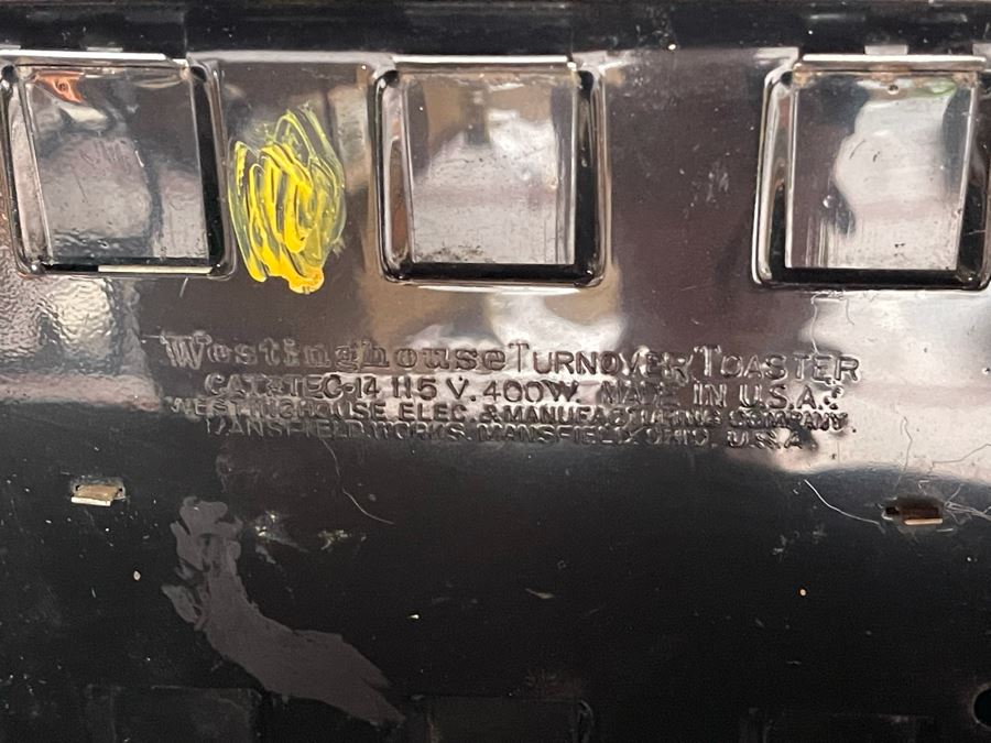 Pair Of Vintage Art Deco Chrome Westinghouse Toasters [Photo 11]