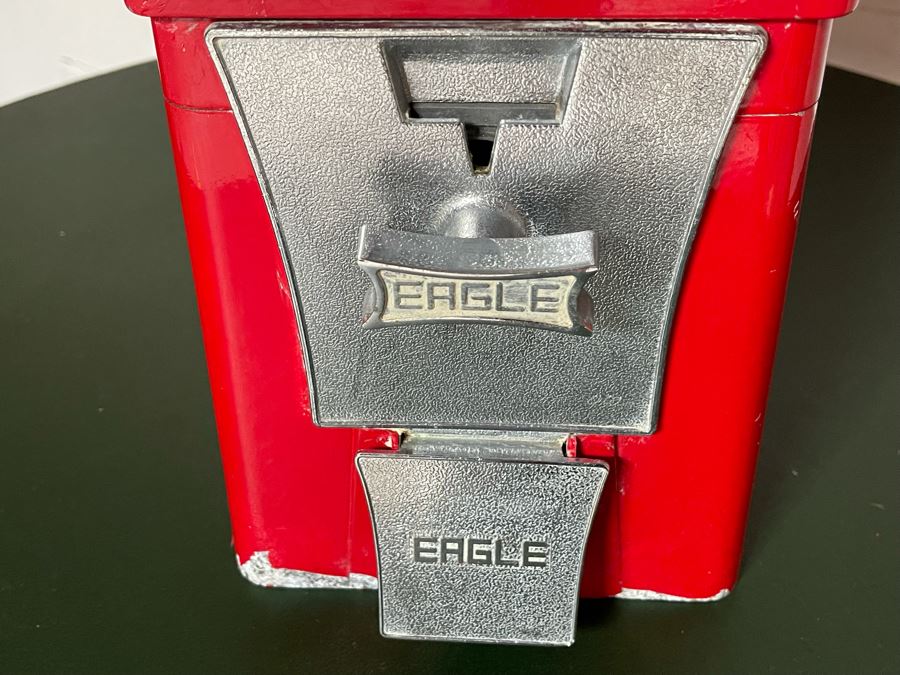 Vintage Eagle Gumball Machine - No Key 6W X 6D X 17H [Photo 6]