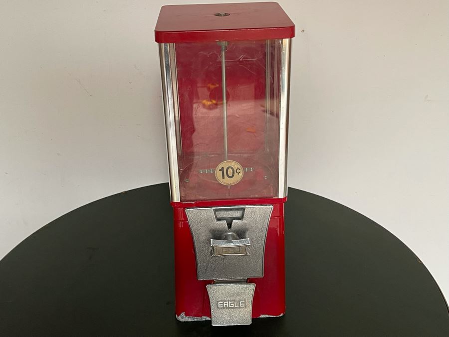 Vintage Eagle Gumball Machine - No Key 6W X 6D X 17H [Photo 5]