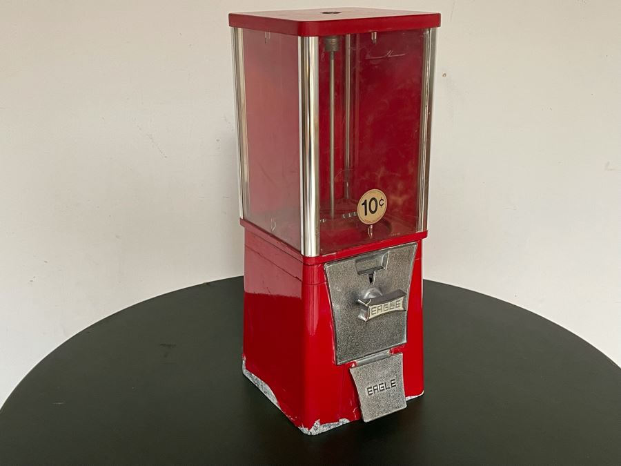 Vintage Eagle Gumball Machine - No Key 6W X 6D X 17H [Photo 3]