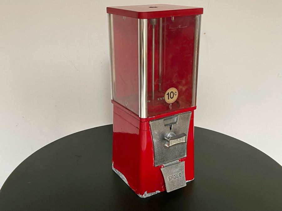 Vintage Eagle Gumball Machine - No Key 6W X 6D X 17H [Photo 2]