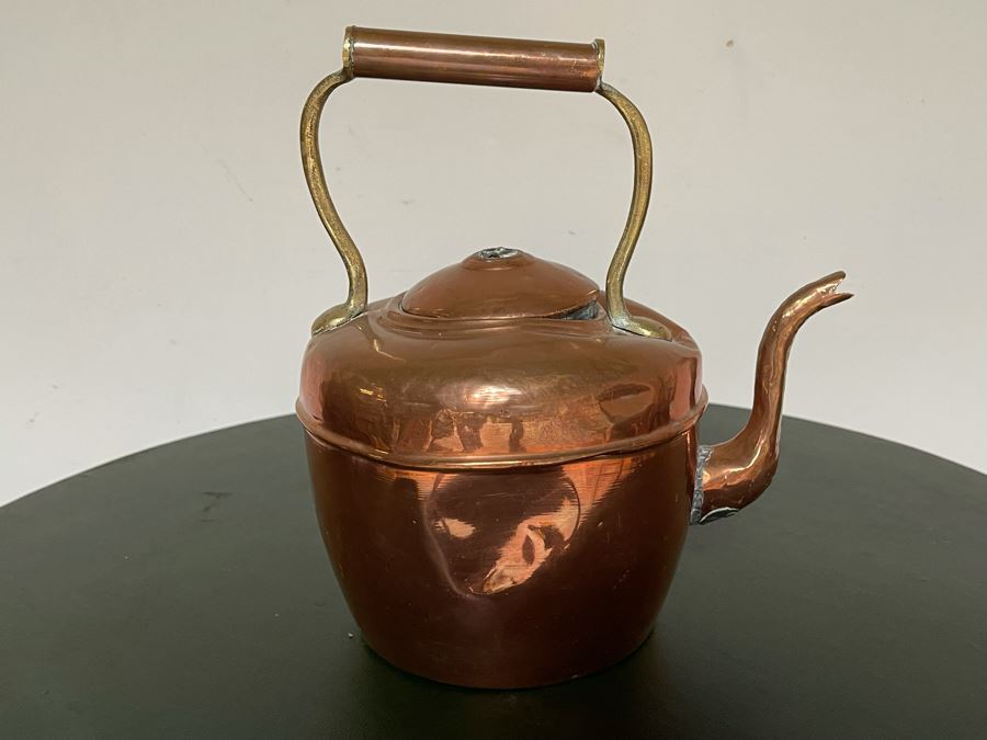 Vintage Copper Teapot For Display [Photo 3]