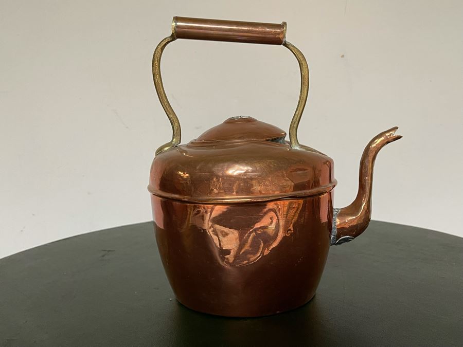 Vintage Copper Teapot For Display [Photo 2]
