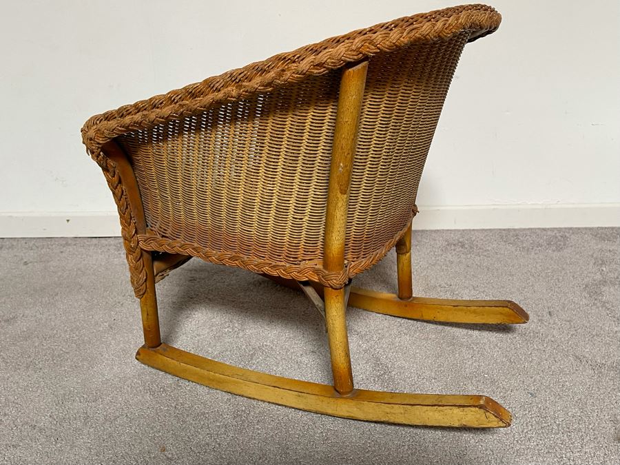 Vintage Child's Wicker Rocking Chair 16W  X 16D X 18H [Photo 6]