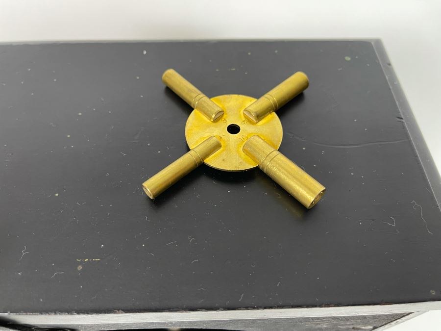 Antique Ingraham Company Mantle Clock 1885 Patent Date Working But May Need Tuning - Have Key 10.5W X 6.5D X 10.5H [Photo 11]