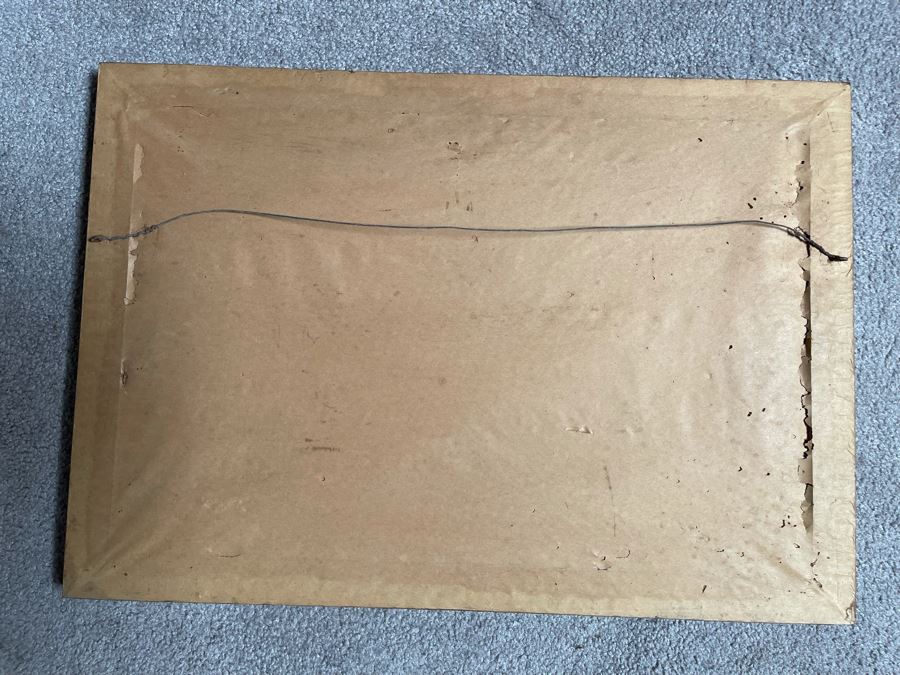 Original Watercolor Painting Of Birds In Wooden Frame 22 X 15 [Photo 8]