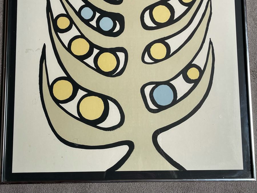 Vintage Alexander Calder Studio Marconi Italy Art Exhibition Poster From 1976 Framed 30 X 39 [Photo 6]