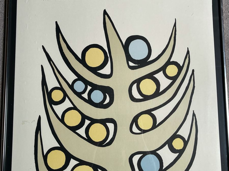 Vintage Alexander Calder Studio Marconi Italy Art Exhibition Poster From 1976 Framed 30 X 39 [Photo 5]