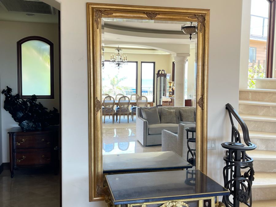 Large Gilt Beveled Glass Wall Mirror 45 X 69 [Photo 5]