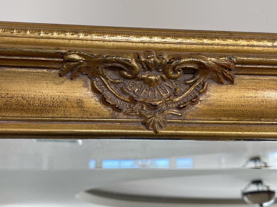 Large Gilt Beveled Glass Wall Mirror 45 X 69 [Photo 7]