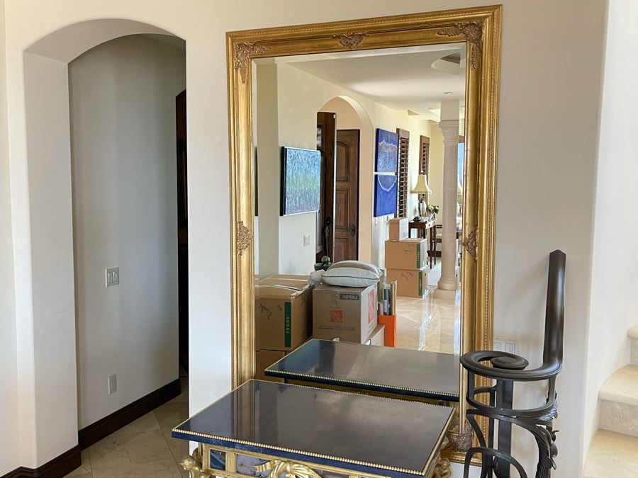 Large Gilt Beveled Glass Wall Mirror 45 X 69 [Photo 2]