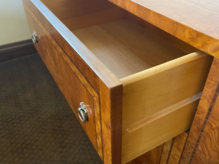 Stunning Italian Inlaid Wooden Chest Of Drawers Dresser 59W X 18D X 28H [Photo 14]