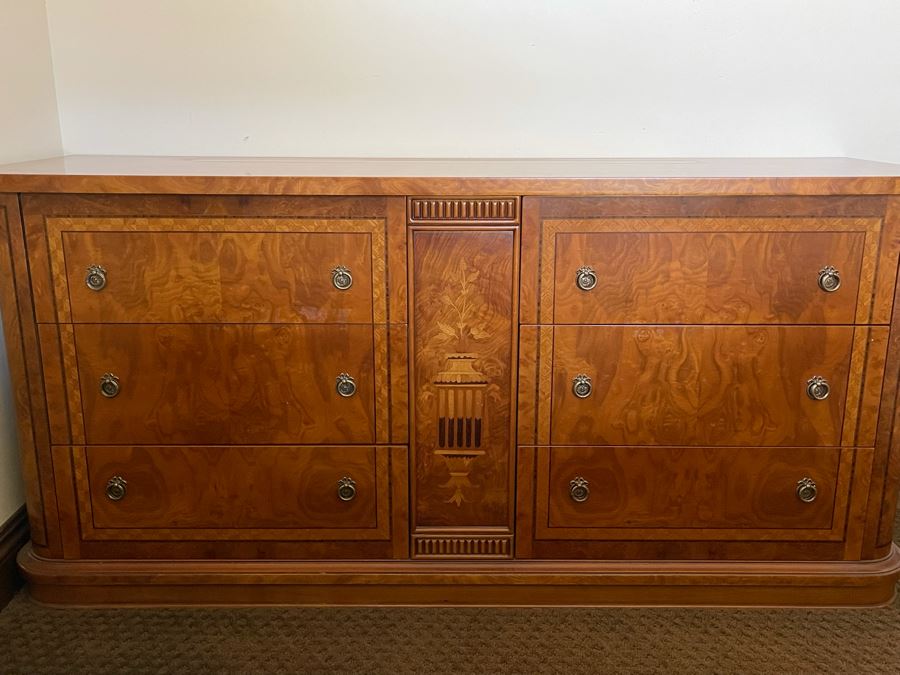 Stunning Italian Inlaid Wooden Chest Of Drawers Dresser 59W X 18D X 28H [Photo 4]