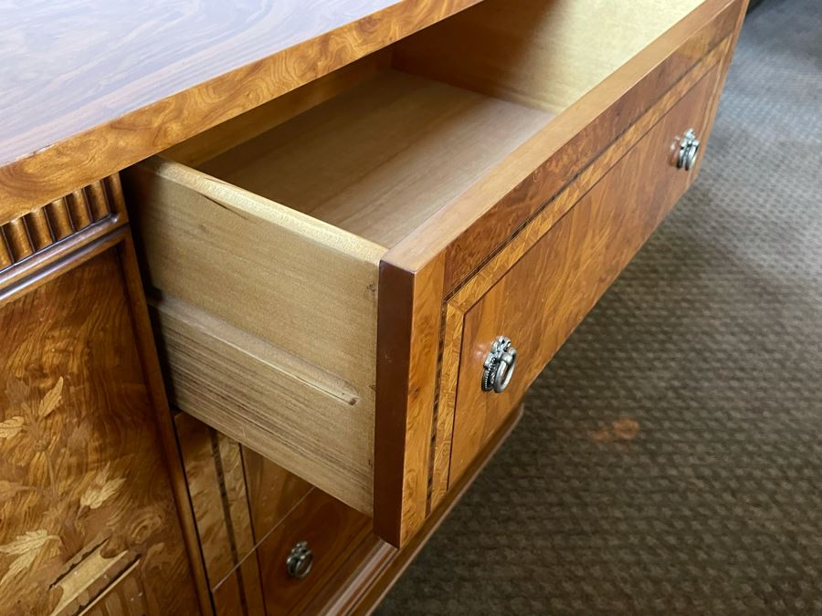 Stunning Italian Inlaid Wooden Chest Of Drawers Dresser 59W X 18D X 28H [Photo 15]