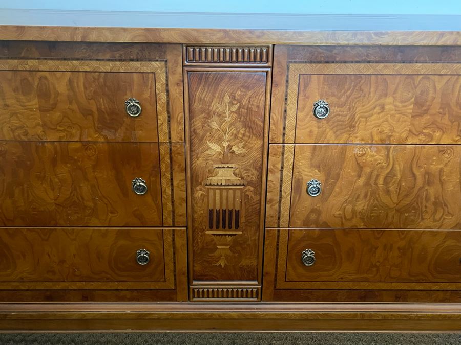 Stunning Italian Inlaid Wooden Chest Of Drawers Dresser 59W X 18D X 28H [Photo 7]