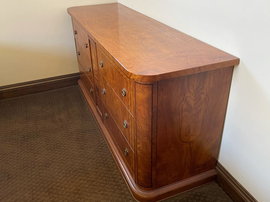 Stunning Italian Inlaid Wooden Chest Of Drawers Dresser 59W X 18D X 28H [Photo 10]