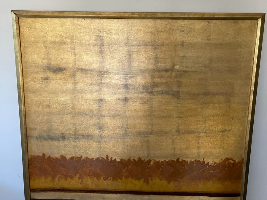 Large Abstract Print Titled 'Landscape In Fall' By Jim Seale 46.5 X 61.5 [Photo 4]