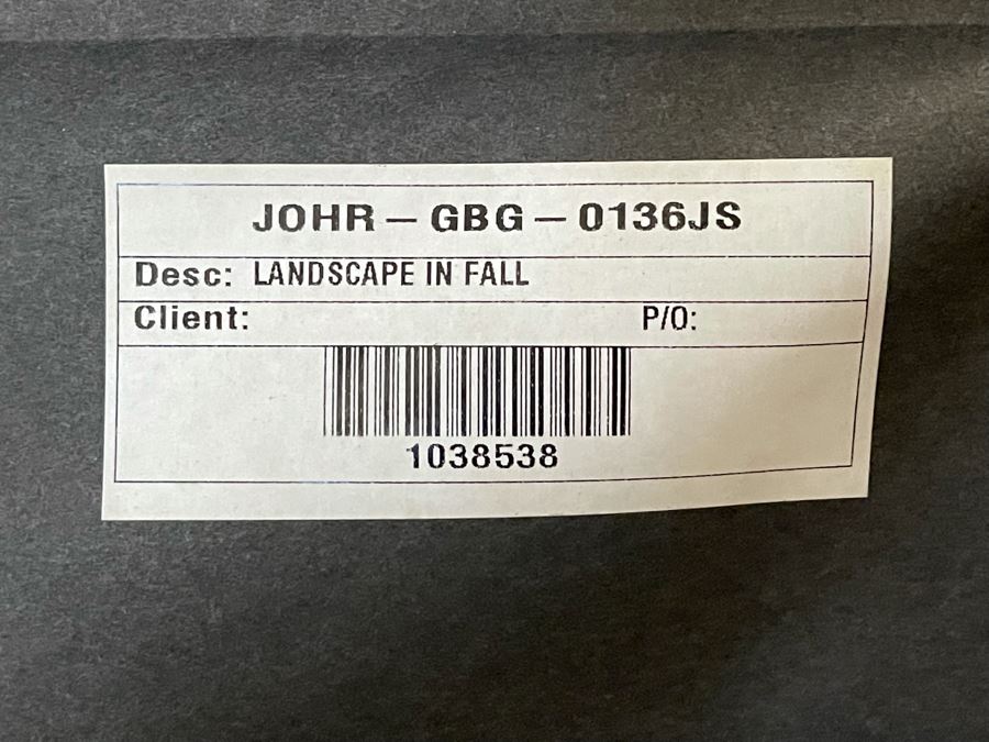 Large Abstract Print Titled 'Landscape In Fall' By Jim Seale 46.5 X 61.5 [Photo 10]