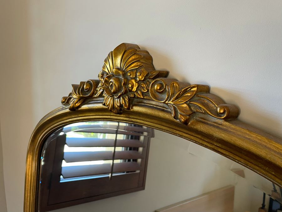 Gold Tone Beveled Glass Wall Mirror 36W X 44H [Photo 5]