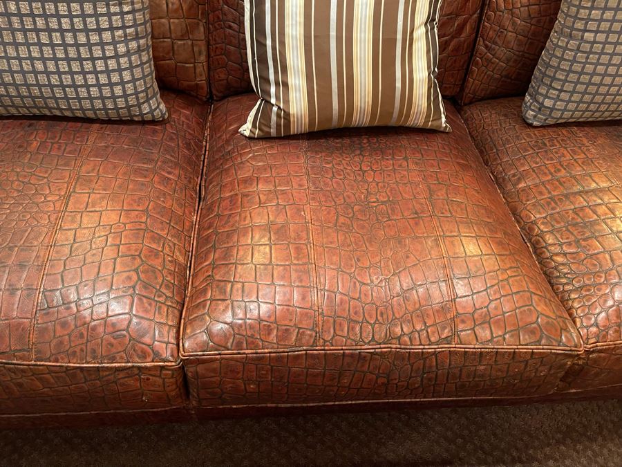 Ethan Allen Leather Featherblend Sofa Sectional 11' X 11' X 46'D [Photo 10]