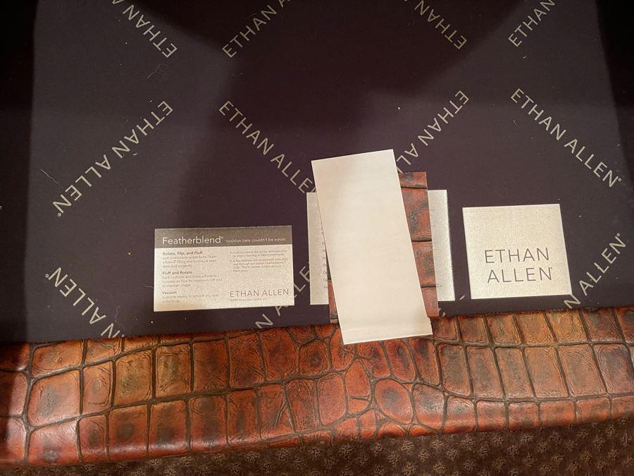 Ethan Allen Leather Featherblend Sofa Sectional 11' X 11' X 46'D [Photo 11]