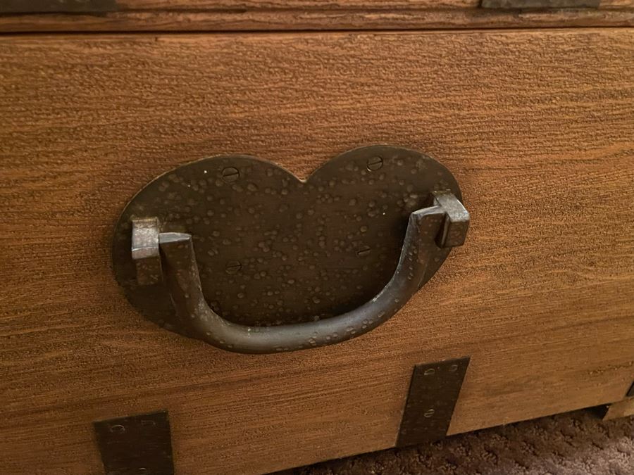 Huge Restoration Hardware Coffee Table Trunk 62W X 33D X 18H - See Photos [Photo 11]