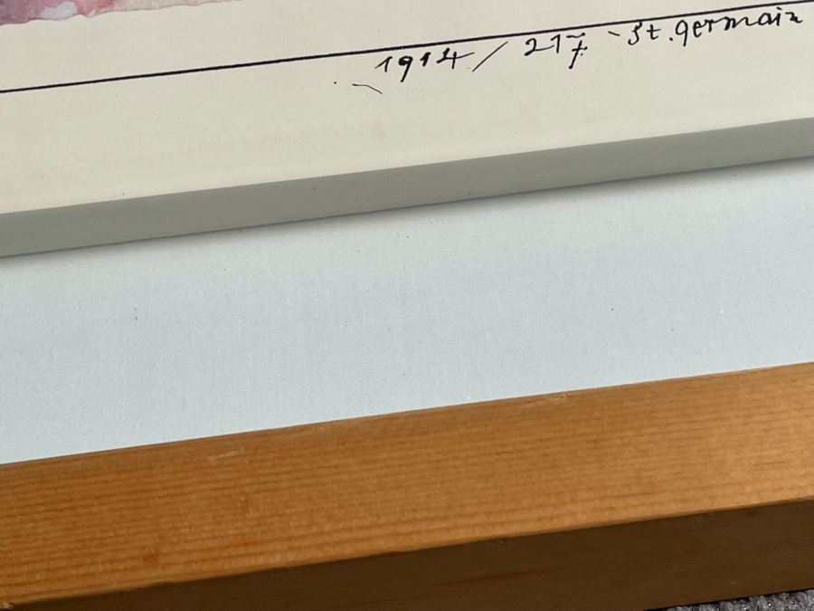 Paul Klee Print Titled 'St. Germain Near Tunis' Nicely Shadowbox Framed Published By Adagp 1985 Paris France 29.5 X 24 [Photo 9]