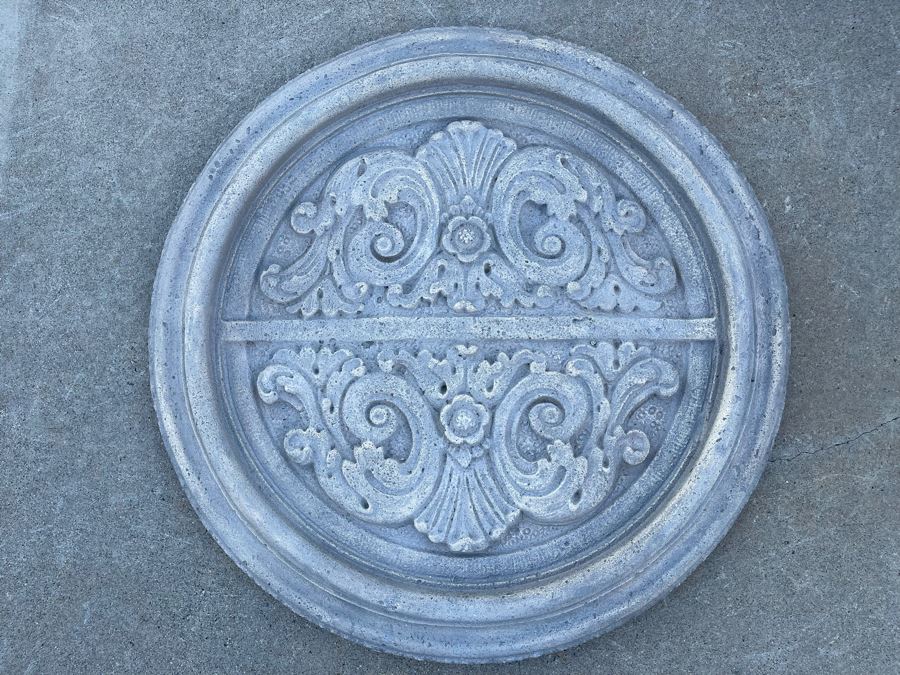 Restoration Hardware Round Decorative Relief Wall Artwork 32R X 3.5D [Photo 3]