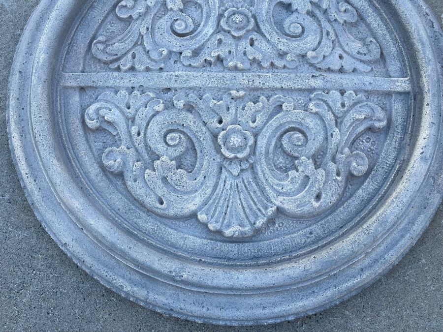 Restoration Hardware Round Decorative Relief Wall Artwork 32R X 3.5D [Photo 4]