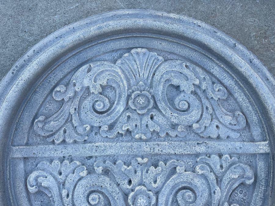 Restoration Hardware Round Decorative Relief Wall Artwork 32R X 3.5D [Photo 5]