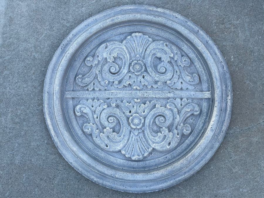 Restoration Hardware Round Decorative Relief Wall Artwork 32R X 3.5D [Photo 2]