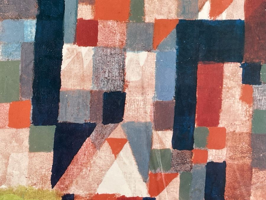 Paul Klee Print Titled 'The City With Red And Green Accents' Nicely Shadowbox Framed 29 X 32 [Photo 7]