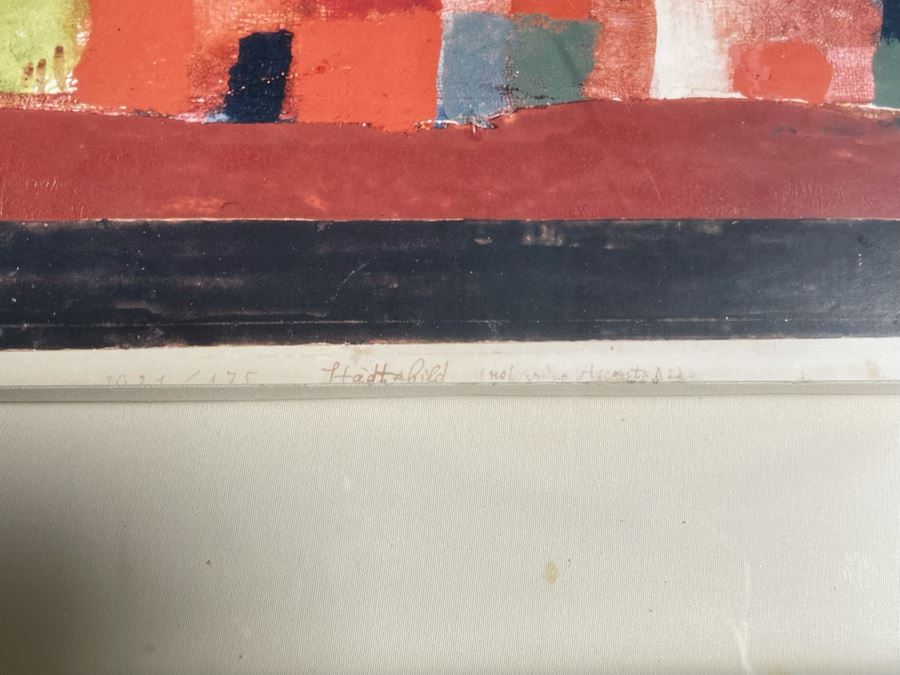 Paul Klee Print Titled 'The City With Red And Green Accents' Nicely Shadowbox Framed 29 X 32 [Photo 5]