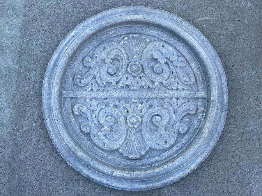 Restoration Hardware Round Decorative Relief Wall Artwork 32R X 3.5D [Photo 3]