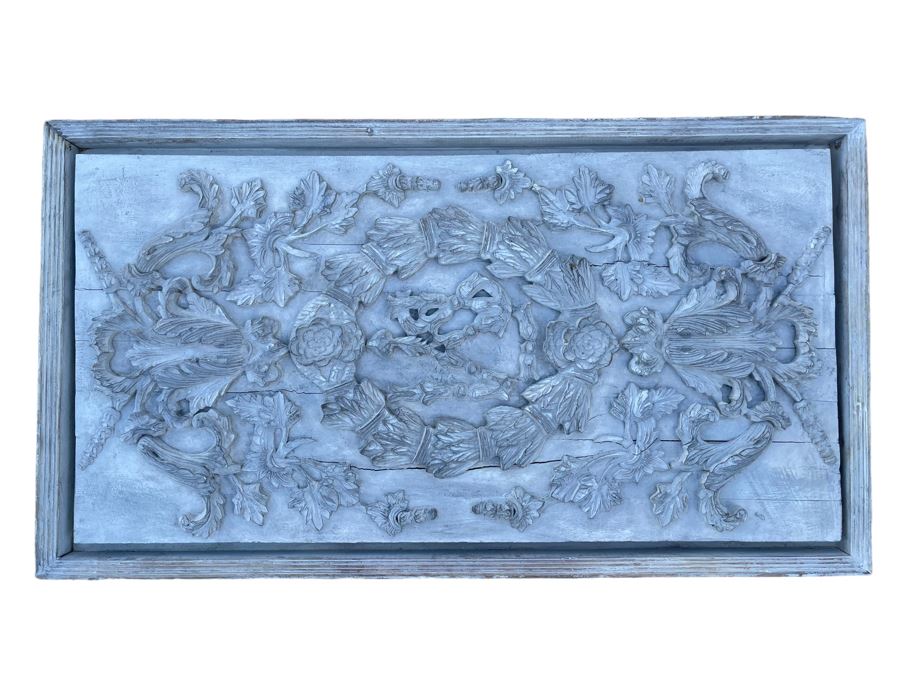 Restoration Hardware Wooden Relief Framed Wall Decor 38 X 21 [Photo 8]