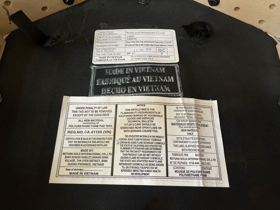 Travertine Marble Top And Base Dining Table With Glass Top And Six Chairs - Travertine 5'R - Glass Top 6'R - 29.5H [Photo 12]