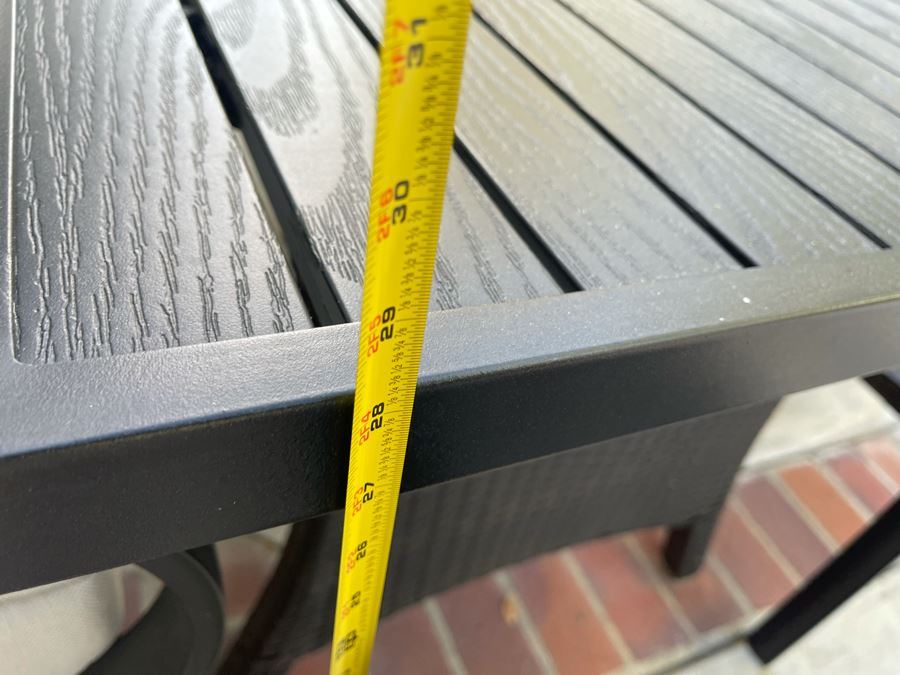 Outdoor Table With Six Chairs (Includes New Cushions) 56W X 29.5D X 28.5H [Photo 11]