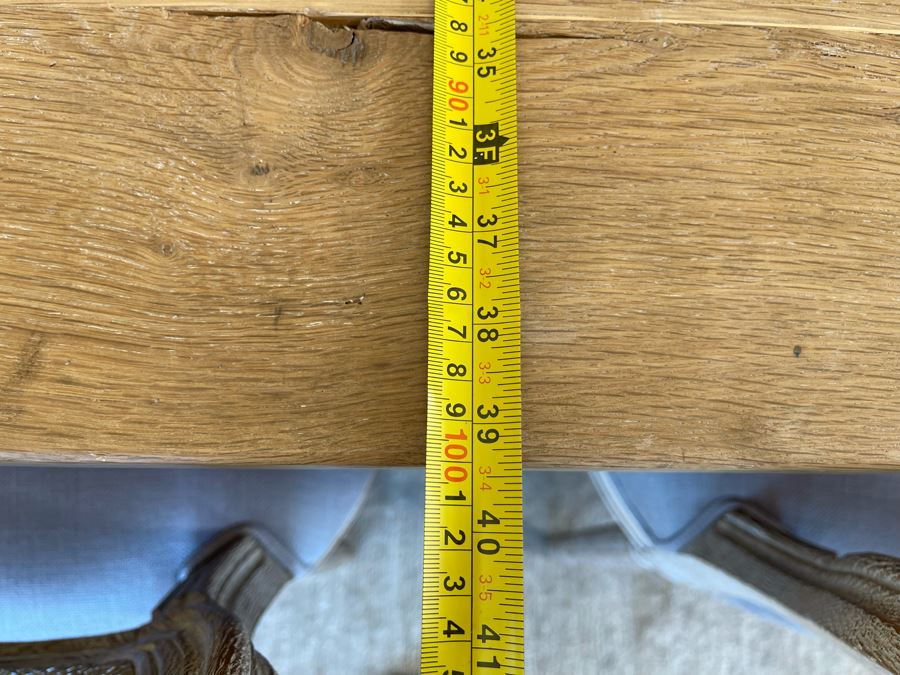 Restoration Hardware Large Wooden Plank Dining Table 39.5W X 9'L (Chairs Sold Separately) [Photo 20]