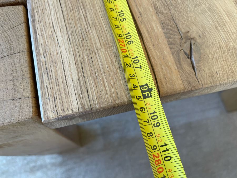 Restoration Hardware Large Wooden Plank Dining Table 39.5W X 9'L (Chairs Sold Separately) [Photo 21]