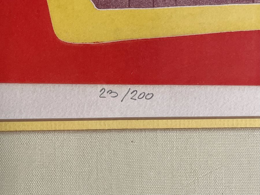 Misha Lenn Limited Edition Embossed Lithograph Titled 'La Place' Framed 31.5 X 22.5 [Photo 7]