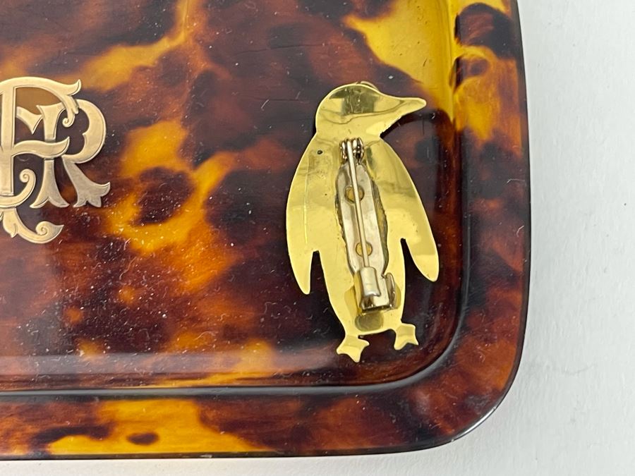 Vintage Monogram Trinket Dish With Several Jewelry Pieces [Photo 7]