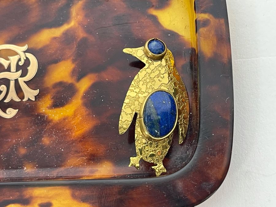 Vintage Monogram Trinket Dish With Several Jewelry Pieces [Photo 6]