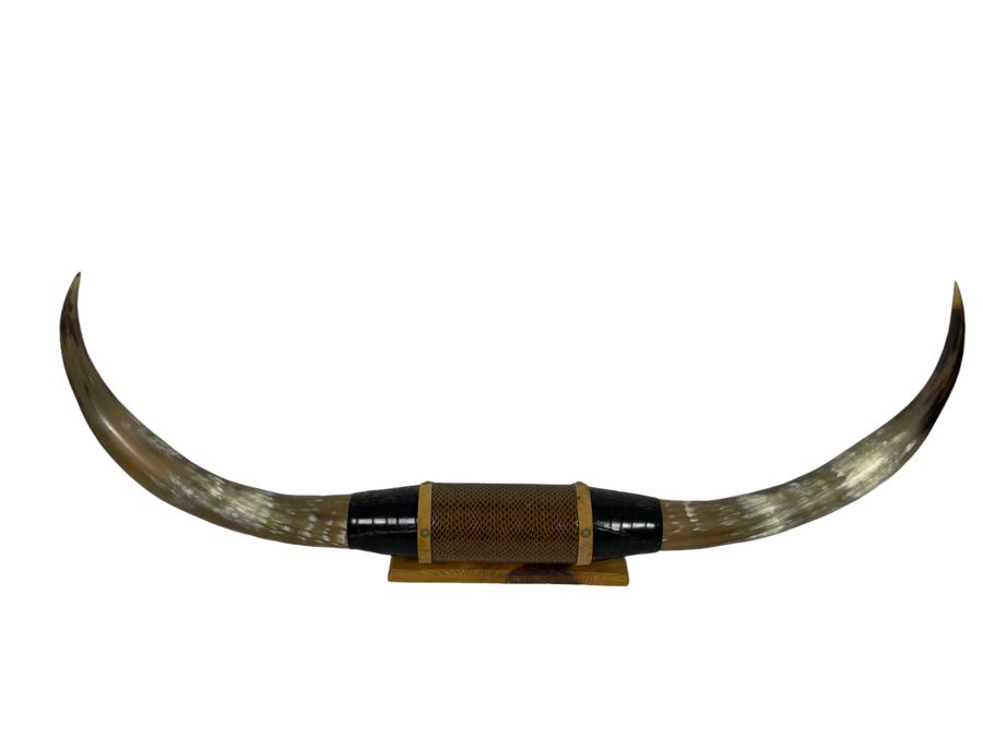 Vintage Steer Horns Western Decor 44W X 16D